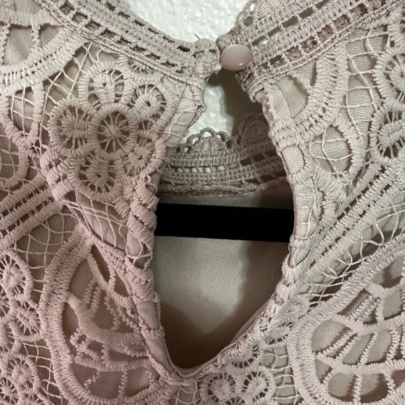 Ultra Pink Lace Blouse in Cream - Picture 10 of 11